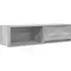 Image de vidaXL Armoire TV Gris Sonoma 100x31x25,5 cm Bois composite