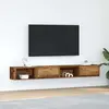Image de vidaXL Armoires TV 2 pcs. Aspect vieux bois 100x31x25,5 cm Matériau dérivé du bois