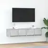 Image de vidaXL Armoires TV 2 pcs. Gris béton 60x31x25,5 cm Bois composite
