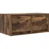 Image de vidaXL Armoire TV chêne fumé 60x31x25,5 cm Bois composite