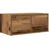 Image de vidaXL Armoire TV aspect bois ancien 60x31x25,5 cm Matériau dérivé du bois