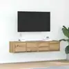 Image de vidaXL Armoires TV 2 pcs. Chêne Artisan 60x31x25,5 cm Matériau dérivé du bois
