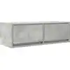 Image de vidaXL Armoire TV gris béton 80x31x25,5 cm Bois composite