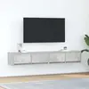 Image de vidaXL Armoires TV 2 pcs. Gris béton 80x31x25,5 cm Bois composite