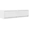 Image de vidaXL Meuble TV avec tiroirs Blanc 100 x 31 x 25,5 cm Bois composite