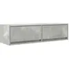 Image de vidaXL Armoire TV gris béton 100 x 31 x 25,5 cm Bois composite