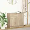 Image de vidaXL Sideboard avec tiroir Chêne Sonoma 71x35x65 cm Bois composite