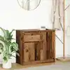 Image de vidaXL Sideboard avec tiroir imitation vieux bois 71x35x65 cm Bois composite