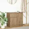 Image de vidaXL Sideboard avec tiroir Chêne Artisan 71x35x65 cm Bois composite