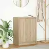 Image de vidaXL Sideboard Chêne Sonoma 57x34x76 cm Matériau dérivé du bois