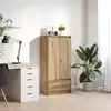 Image de vidaXL Armoire avec tiroir Chêne Artisan 55,5x34x119,5 cm