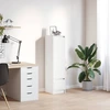 Image de vidaXL Highboard blanc 29,5x34x119,5 cm Bois composite