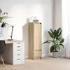 Image de vidaXL Highboard chêne Sonoma 29,5x34x119,5 cm Matériau dérivé du bois