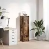 Image de vidaXL Highboard chêne fumé 29,5x34x119,5 cm Matériau dérivé du bois