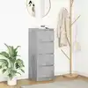 Image de vidaXL Sideboard gris béton 37,5x35x99 cm Bois composite