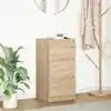 Image de vidaXL Sideboard Chêne Sonoma 37,5x35x76 cm Matériau dérivé du bois