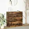 Image de vidaXL Sideboard chêne fumé 80x35x76 cm bois composite