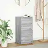 Image de vidaXL Sideboard Gris Sonoma 37,5x35x76 cm Bois composite