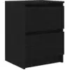 Image de vidaXL Armoire TV noire 40x35x54 cm Bois composite