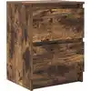Image de vidaXL Armoire TV chêne fumé 40x35x54 cm Bois composite