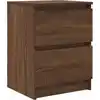Image de vidaXL Armoire TV marron imitation chêne 40x35x54 cm Bois composite