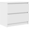 Image de vidaXL Armoire TV Blanc 60x35x54 cm Bois composite