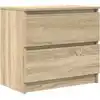 Image de vidaXL Armoire TV Chêne Sonoma 60x35x54 cm Bois composite