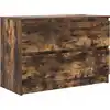 Image de vidaXL Armoire TV chêne fumé 80x35x54 cm Bois composite