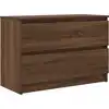 Image de vidaXL Armoire TV marron imitation chêne 80x35x54 cm Bois composite