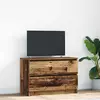Image de vidaXL Armoire TV imitation bois ancien 80x35x54 cm Bois composite