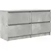 Image de vidaXL Armoire TV gris béton 100x35x54 cm Bois composite