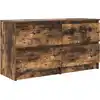 Image de vidaXL Armoire TV chêne fumé 100x35x54 cm Bois composite