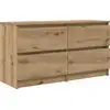Image de vidaXL Armoire TV Artisan-Chêne 100x35x54 cm Bois composite