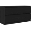 Image de vidaXL Armoire TV noire 100x35x54 cm Bois composite