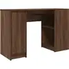 Image de vidaXL Bureau brun imitation chêne 120x42x76 cm Bois composite