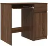 Image de vidaXL Bureau brun imitation chêne 86x49x76 cm Bois composite