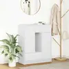 Image de vidaXL Sideboard avec tiroirs et portes blanc 73x31x90 cm
