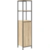 Image de vidaXL Armoire de salle de bain avec étagères Chêne Sonoma 36x35x165 cm