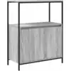 Image de vidaXL Armoire de salle de bain avec étagères Gris Sonoma 76,5x35x95 cm