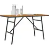 Image de vidaXL Table à manger marron 110 x 55 x 61,5 cm en bois massif d'acacia