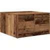 Image de vidaXL Table basse avec tiroirs imitation vieux bois 70,5x70x40 cm