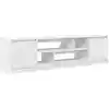 Image de vidaXL Armoire TV blanche 188,5x41x50 cm Bois composite