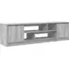 Image de vidaXL Armoire TV Gris Sonoma 188,5x41x50 cm Bois composite