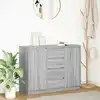 Image de vidaXL Sideboard avec tiroirs gris Sonoma 100,5x35x76 cm