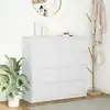 Image de vidaXL Sideboard Blanc 100x35x99 cm Bois composite