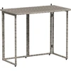 Image de vidaXL Table de jardin pliante Gris 90x51x75 cm Poly rotin
