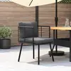 Image de vidaXL Fauteuil de jardin avec coussin noir Poly rotin