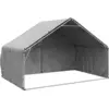 Image de vidaXL Enclos pour chiens d'extérieur avec couverture 3x2x1,9 m Acier galvanisé