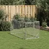 Image de vidaXL Enclos pour chiens d'extérieur avec porte 2x1x1 m Acier galvanisé