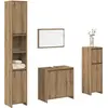 Image de vidaXL Ensemble de meubles de salle de bain 4 pièces chêne artisan bois composite